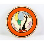 CLARICE CLIFF (BRITISH, 1899-1972), Autumn blue, plate, printed marks to base, impressed marks to