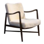 JULIAN CHICHESTER, a Chagall armchair, stained walnut, lacking upholstery, unpublished design,