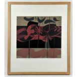 Peter Green (1933) "Reflected Landscape Form" wood cut print, signed, dated 98 and numbered 3/15 62.