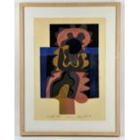 Peter Green (1933) "Sea Night Flower" wood cut print, signed, dated 77 and numbered 9/20 57cm x