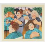 Beryl Cook (British, 1926-2008), 'Hairdressing', lithograph in colours, ed. 71/650, unsigned,