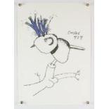 Vic Reeves (British, b. 1959), 'Crested Tit', lithograph in colours, unsigned, bearing Sky Editions