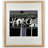 Peter Green (1933) "Moonlight Phantom" wood cut print, signed, dated 98 and numbered 6/8 62cm x