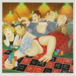 Beryl Cook (British, 1926-2008), 'Roulette', lithograph in colours, ed. 103/395, signed in pencil