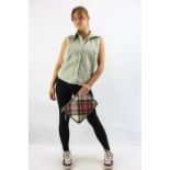 Three items A VIVIENNE WESTWOOD tartan zip-around padded iPad case with gold coloured hardware *