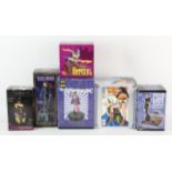 Comic-Book Heroines – a group of six boxed hand-painted statues, includes, Catwoman DC Direct 6”