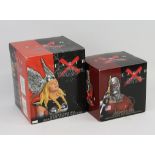 Earth X: a pair of boxed Marvel Universe, Dynamic Forces Limited Edition Resin Busts – includes,