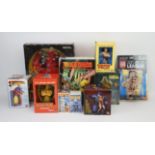 A Large Collection of boxed figures - includes DC Direct SuperGirl, Dark Knight Returns, Hawkman,