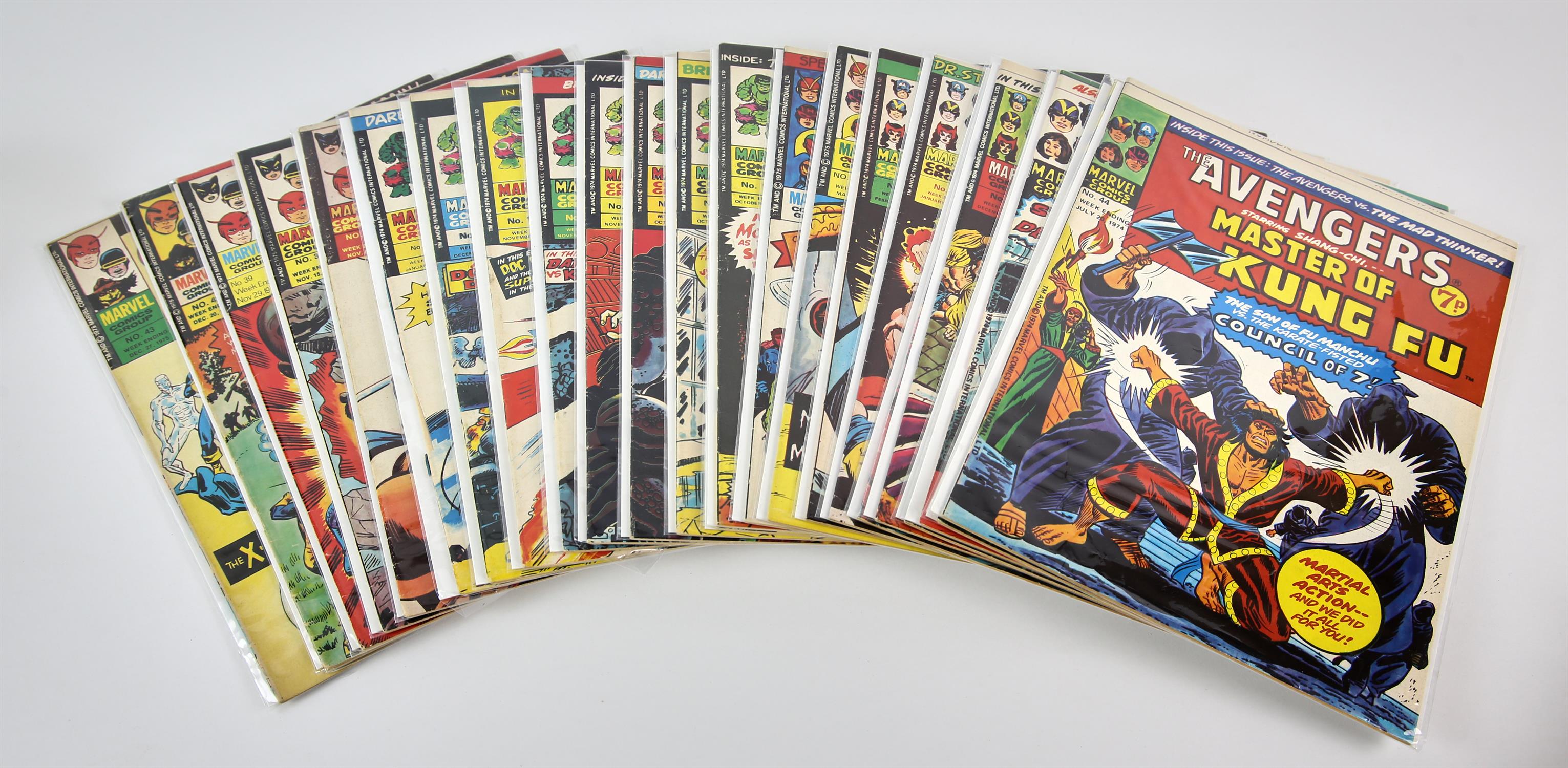 Marvel Comics: British Marvels (1974-1975) – a group of twenty-four issues, high grade, includes,