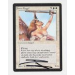 Magic The Gathering TCG - Serra Angel - Beta - Signed