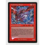 Magic The Gathering TCG - Lightning Dragon Prerelease Promo. EX condition Provenance: consigned by