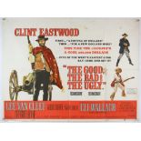 The Good, The Bad and The Ugly (1966) British Quad film poster, Western starring Clint Eastwood,
