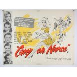 Carry On Nurse (1959) British Quad film poster, folded, 29.5 x 39.5 inches,