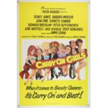 Carry on Girls (1973) UK One Sheet film poster for the 25th entry in the British comedy series