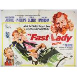 The Fast Lady (1962) British Quad film poster, starring Julie Christie, artwork by Rentao Fratini,