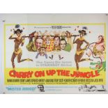 Carry on Up The Jungle / Mister Jerico (1970) British Quad film poster, art by Renato Fratini,