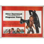 Magnum Force (1973) British Quad film poster, starring Clint Eastwood as Harry Callaghan, folded,