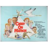 Carry On Matron (1972) British Quad film poster, comedy directed by Gerald Thomas,