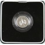 Silver Piedfort five pence, Royal mint cased with COA, 1990