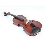 A Primavera violin, 3/4 size, with bow and case
