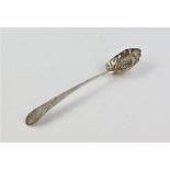 English Provincial silver berry serving spoon, Exeter, 1800