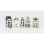 Collection of miniature pottery buildings for KLM by Bols, (19)