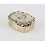 Edwardian Silver ring or trinket box, Birmingham, 1908