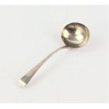 Georgian silver ladle by Eley and Fearn,London, 1802