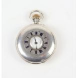 Kendal and Dent half hunter pocket watch, enamel dial marked Kendal & Dent makers to the Admiralty,