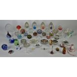 Collection of paperweights, to include Caithness, four Victorian style glass dumps, and others,