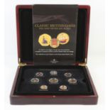A collection of coins including the changing face of Britain's coinage golden edition set,