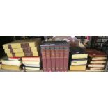 Churchill, The English speaking Peoples, four volumes, The works of Mark Twain, The folio