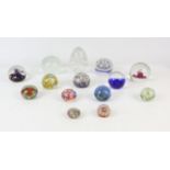 Quantity of glass paperweights