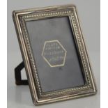 Sterling silver photo-frame, H13 x W10cm