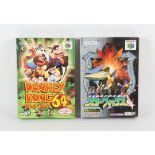 2 boxed N64 games (NTSC-J) Includes: Starfox 64 and Donkey Kong 64