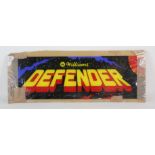Williams Defender Arcade Cabinet Top Flash From the 1980s Defender arcade cabinet,