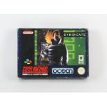 Syndicate boxed SNES game (PAL)