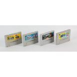 Super Nintendo (Super Famicom) snes games x 4. Super Mario Kart, Dragon Quest III,