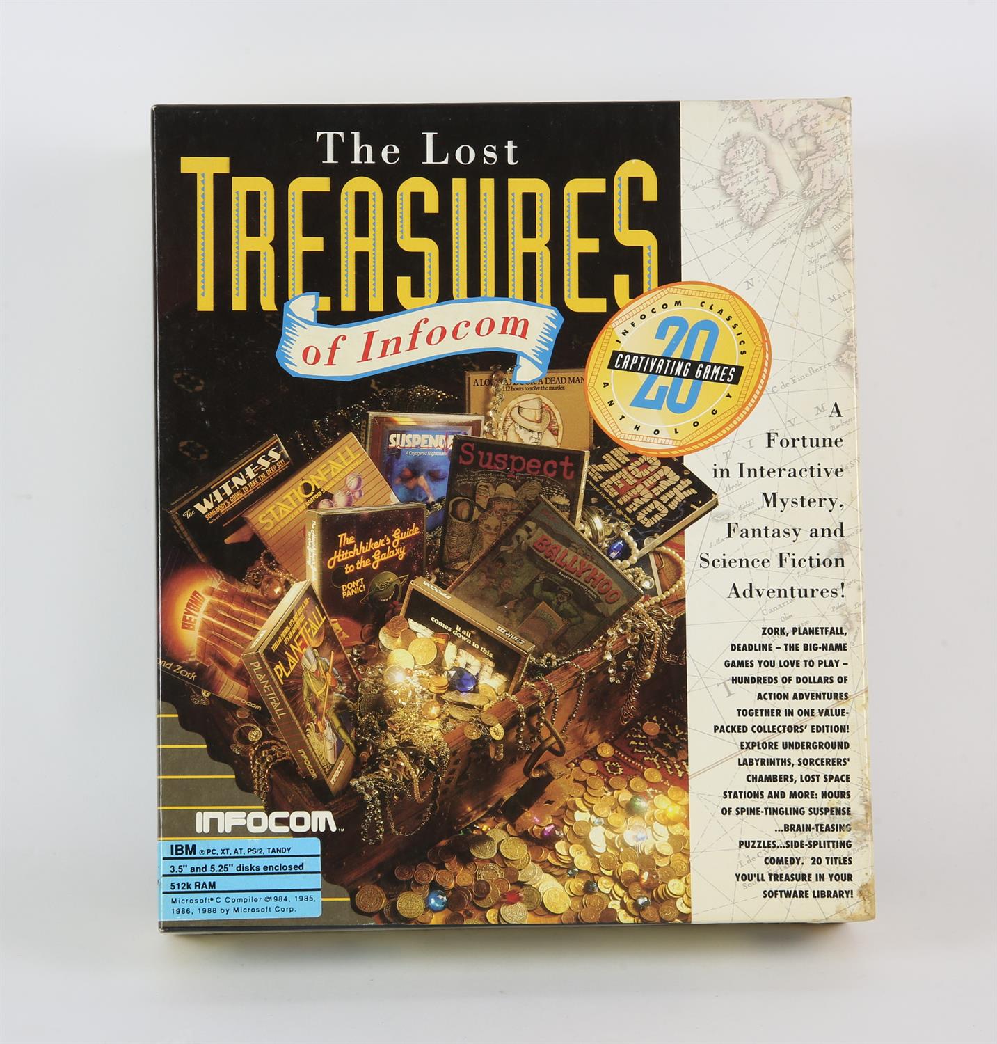 The lost treasures of Infocom IBM PC game 3.5" and 5.25" disks.