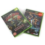 Collection of 2 Microsoft Xbox Original sealed games. Titles include - EvilDead and Unreal