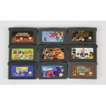 An assortment of loose game cartridges for Nintendo handhelds Includes: Gameboy Advance games (x9),