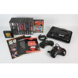 Sega Mega Drive Collection Sega Mega Drive 16 bit games console with - Manual, Power adaptor and