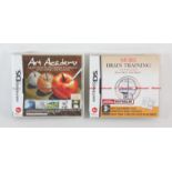 NINTENDO 2 factory sealed DS games Includes: Art Academy and More Brain Training