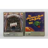2 Douglas Adams IBM PC games. The Hitchhiker's Guide to the Galaxy and Bureaucracy. by Infocom.