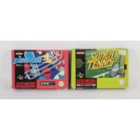 2 boxed SNES games (PAL) Includes: Pinball and Super Tennis