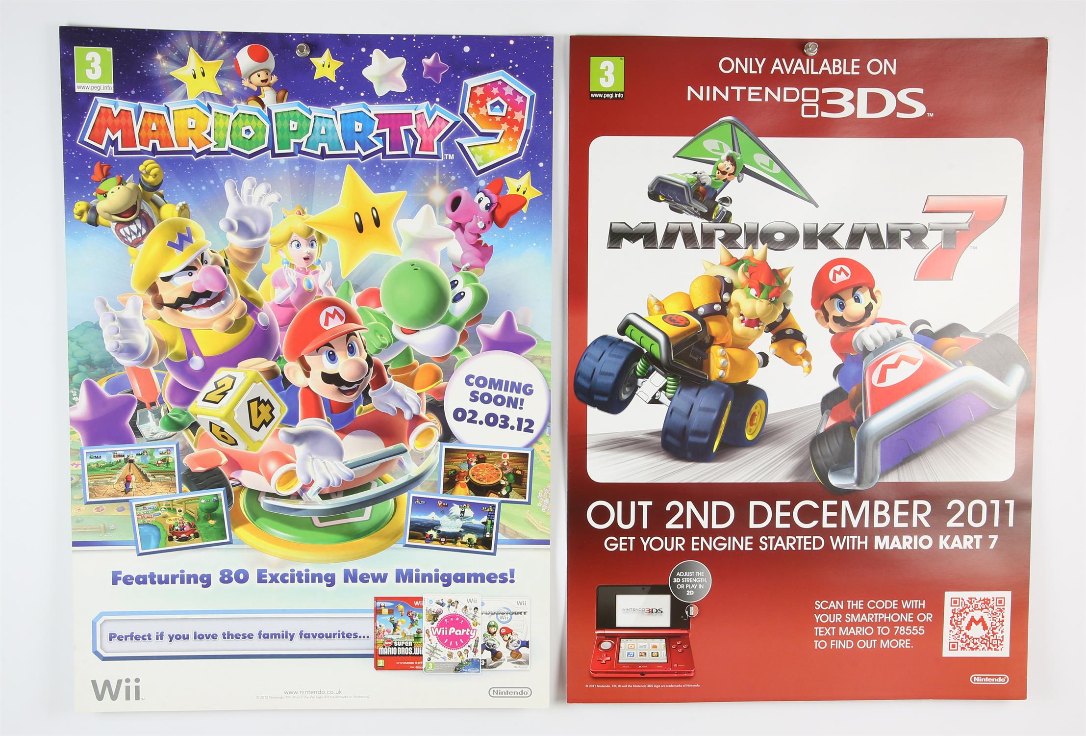 NINTENDO Mario POS merchandising pack Contains: Mario Party 9 Double-sided poster (x5) and Mario