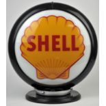 Large Shell Petrol Pump Globe - Reproduction light up Shell sign, (44cm Wide, 46cm High). Please no