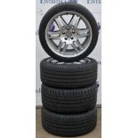 Brabus - Mercedes 4 x 18” 5 stud alloy wheels with Continental tyres - all in good condition and wit