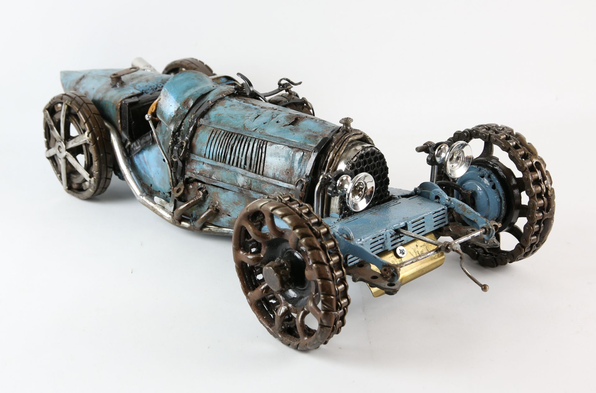 1923 Mercedes Benz 10/30 HP - One-off artistic model made from Iron, steel and glass, These rare and