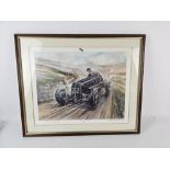 Picardy GP 1937 - Limited Edition Print by Phil May no 260 / 500.  Approx. 19 x 23 Framed and Glazed